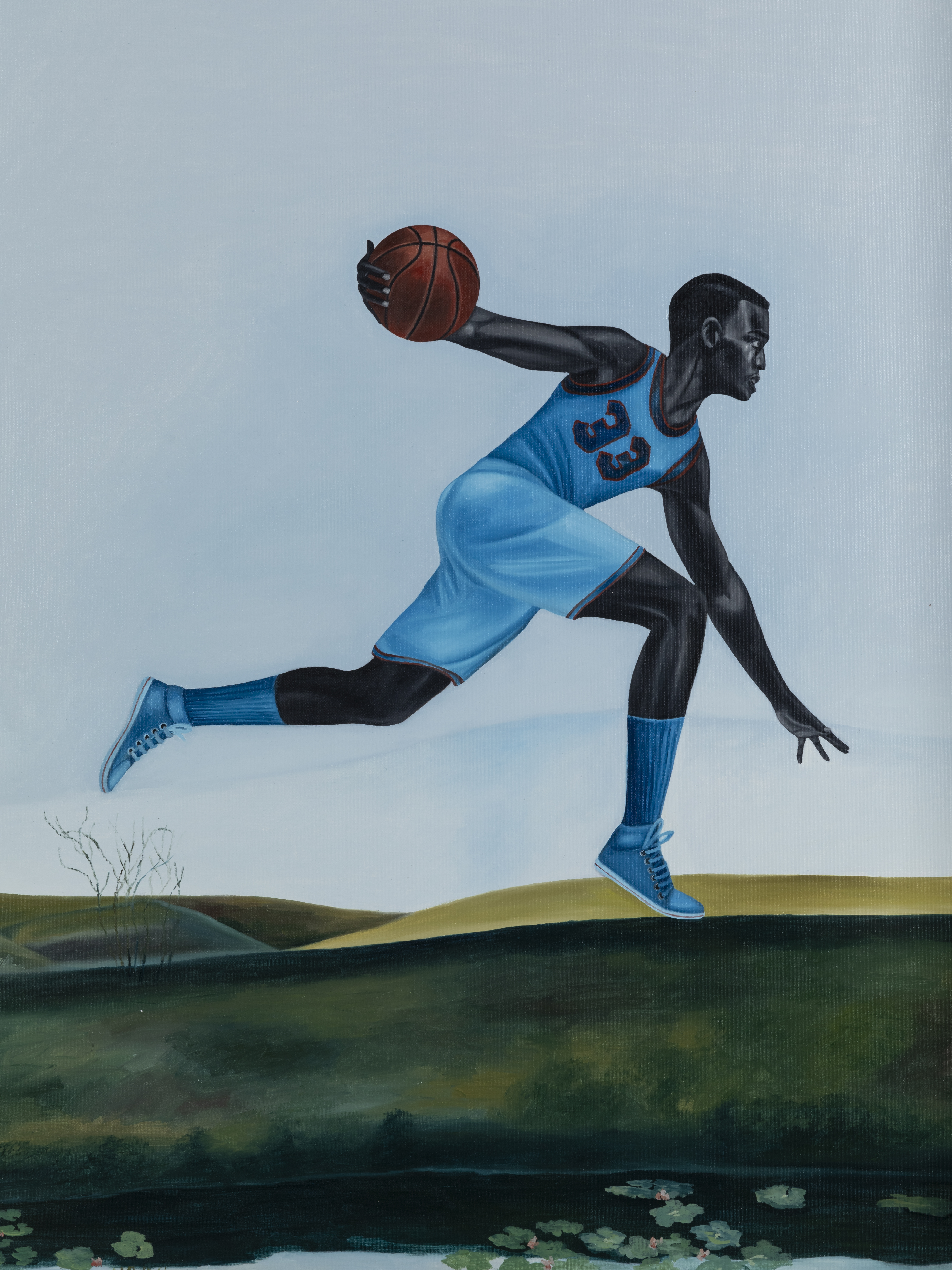 Ian Mwesiga, The Basketball Player III, 2022. HR. Courtesy Of Mariane Ibrahim